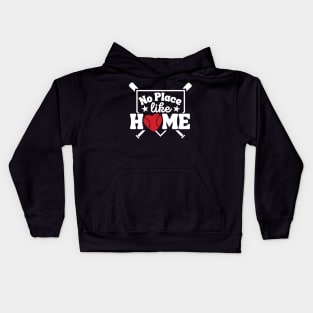 No Place Like Home Baseball Lover Home Plate Kids Hoodie